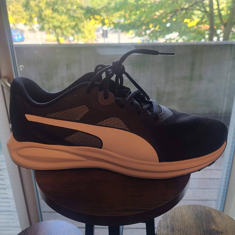 Puma Black and White Running Sneakers